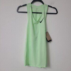 Nike Dri-Fit ADV Aeroswift Running Singlet FN4231-376 Size XL Green